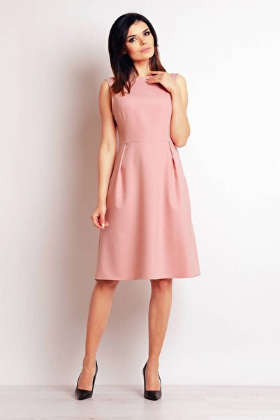 Awama Sukienka M097 - Powder pink - S