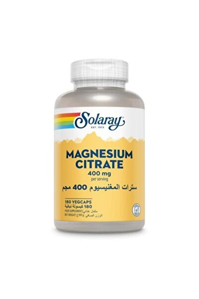 Solaray Magnesium Citrate 400 mg - 180 Capsules