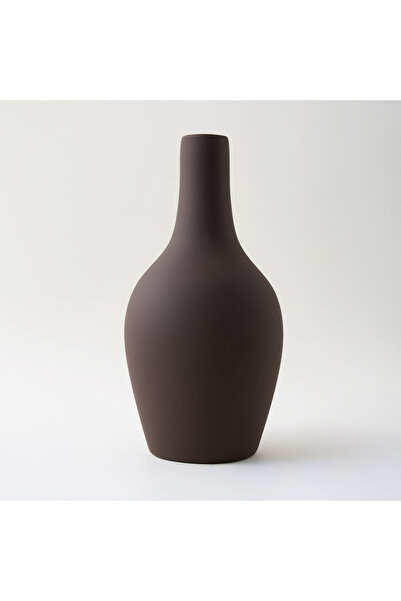 homez Clay Stone Vase 19*19*39Cm, Brown