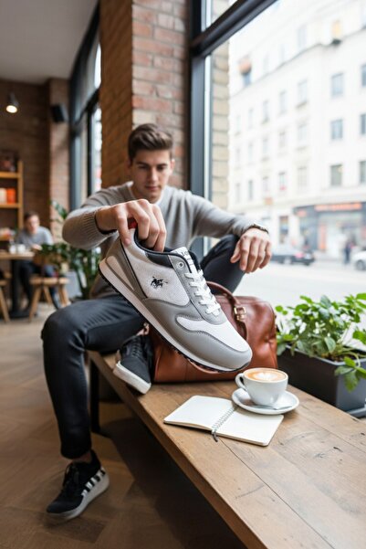 enoch Pantofi sport retro pentru bărbați, cu talpă, cu detalii, pantofi casual