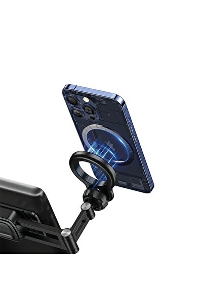 Usams Suport magnetic pentru telefon auto US-ZJ076, reglabil, negru