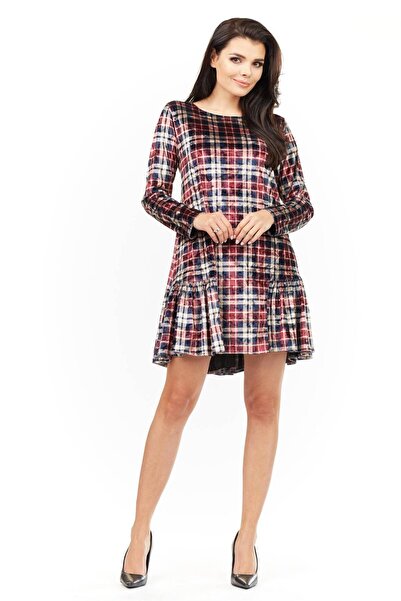 Awama Sukienka M149 - Grid - L/XL