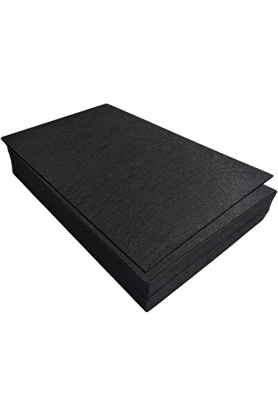 Salteks El İşi Hediyelik Keçe 1mm Kalınlığında 100x50 Siyah A Kalite Keçe