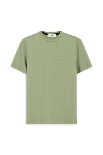 Kiğılı Short Sleeve Regular Fit Crew Neck Embroidered T-Shirt