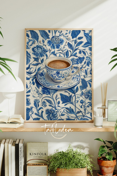 tablodea Poster înrămat cu ceașcă de cafea Pinterest, tablou TD Coffee Time, ...