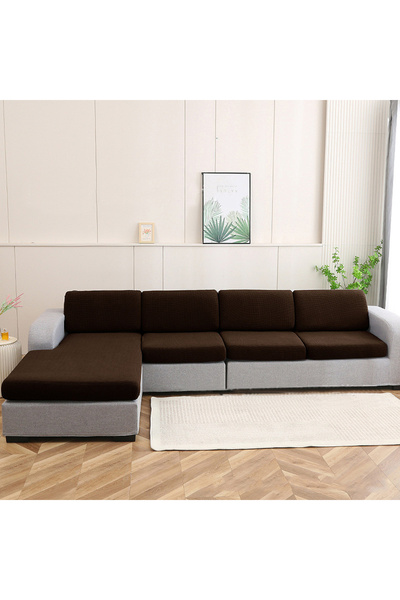 OEM Husă impermeabilă cu elastic pentru canapea cu 3 locuri – Maro inchis