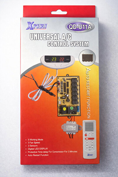 Xpert طقم نظام التحكم العالمي في مكيف الهواء QD-U11A - شاشة LED رقمية، جهاز ت...