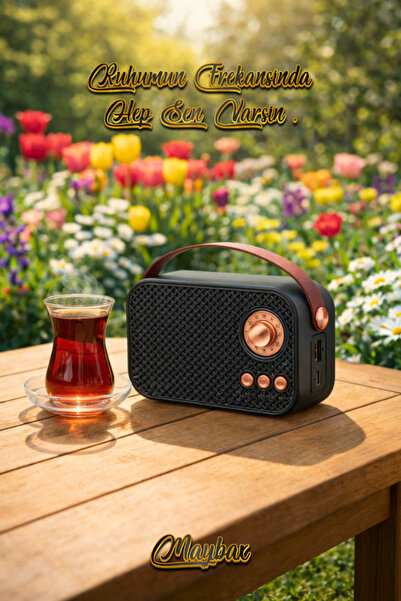 Maybax Mini Nostaljik Radyo Bluetooth TF Kart USB FM Radyo Destekli Kablosuz ...