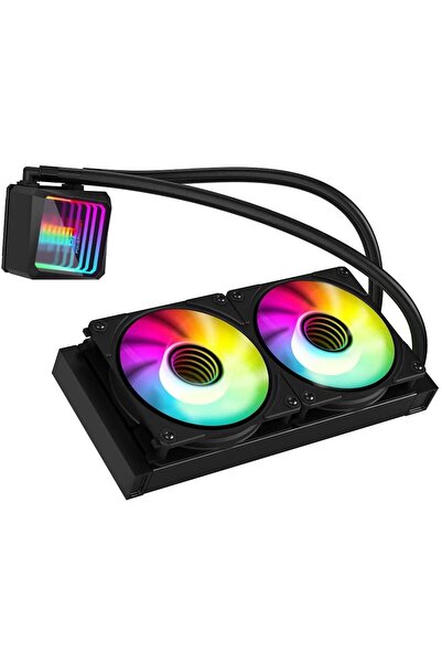 Power Boost Pb-Lcs-Im240-B Lga1700/Am4/Am5 Black Liquid Cooling with 240mm Ar...