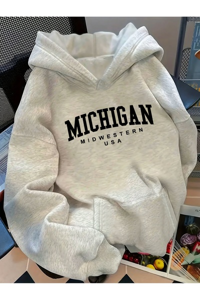 Deocept سويت شيرت للجنسين مطبوع بغطاء رأس بجيب كنغر مريح وقصة قصة فضفاضة قطع