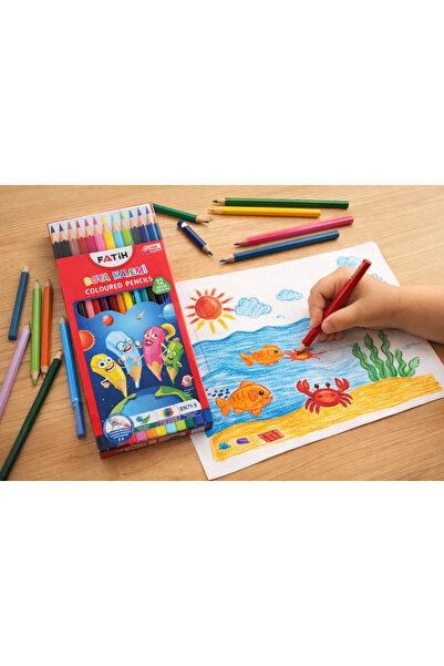 Fatih 12 Dry Crayons