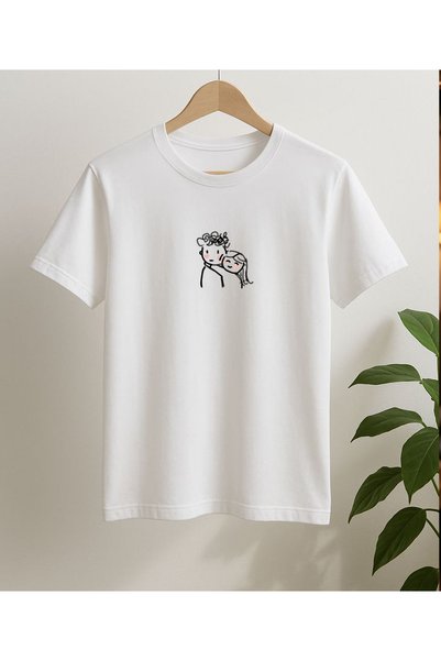 ASELİNDA Cute Couple Printed Lover Couple Combination T-Shirt (Add Items to Make a Combination)