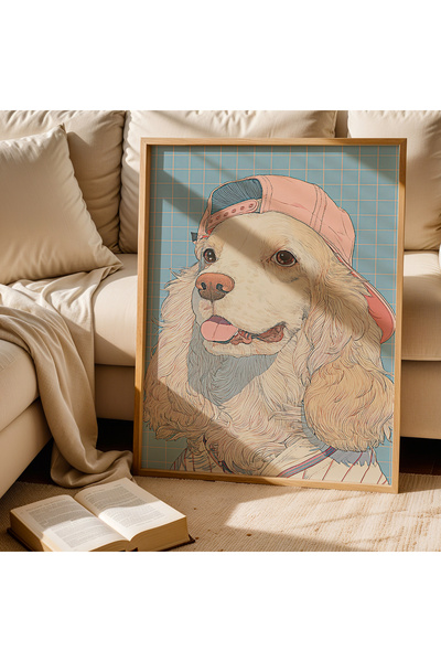 TekTablo Modern Painting with Wooden Frame