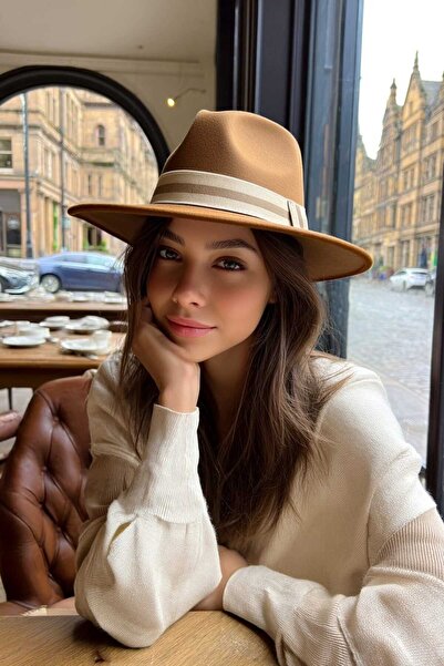 LAGRANZE Women's Double Color Fedora Hat