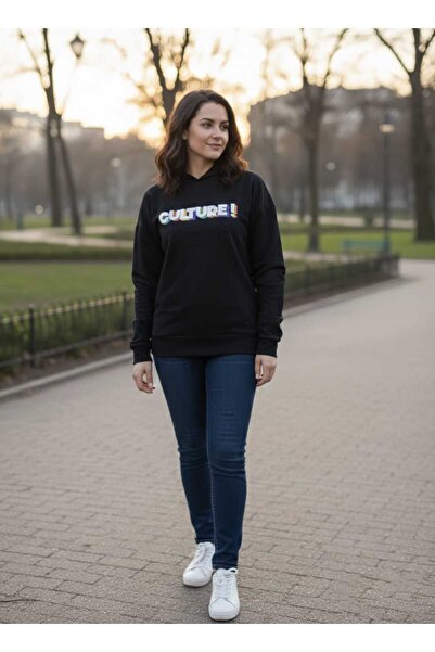 AQE FASHION Swea tricou pentru femei, cu imprimeu cultural, detaliat, cu glug...