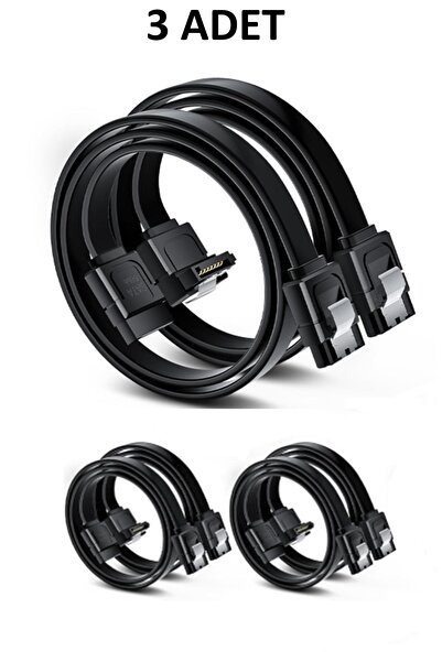 Archon 3 ADET SATA 3.0 Data Kablosu 50 cm – 6Gb/s HDD ve 2.5" SATA SSD Bağlan...