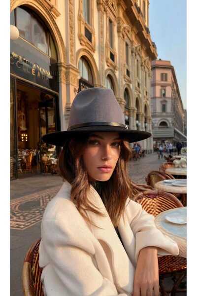 LAGRANZE قبعة فوترو نسائية بلونين