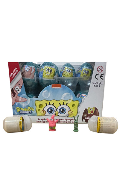 Zaini Spongebob Chocolate Surprise Egg 24 Pieces
