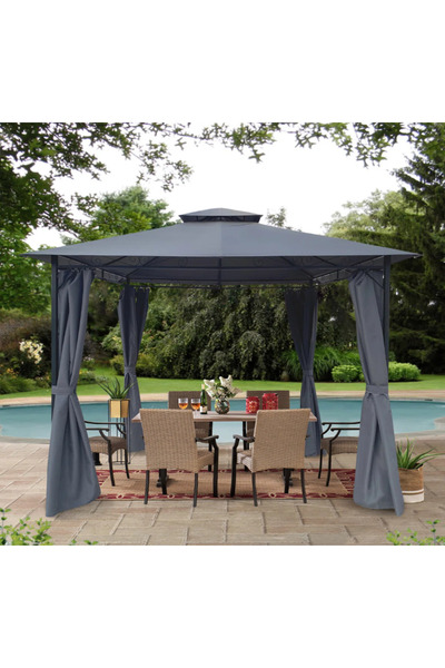 Selgot Pavilion de grădină, dimensiune 3 x 3 m, culoare gri