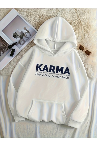 Deocept سويت شيرت للجنسين مطبوع بغطاء رأس بجيب كنغر مريح وقصة قصة فضفاضة قطع