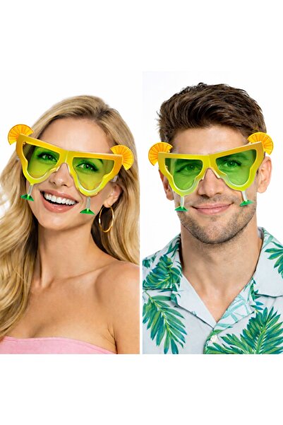 Butik Margarita Glass Shaped Party Glasses Yellow 16X8 cm