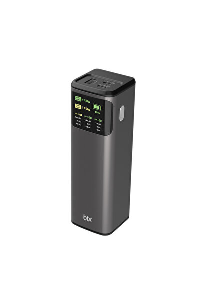 Bix PB200W 24000mAh Çift USB-C PD & USB-A Çıkışlı 200W PD 3.1 Hızlı Şarj Diji...