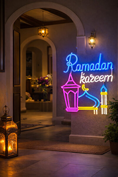 qwell مصباح شكل رمضان كريم