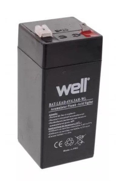 OEM Оловно-киселинна батерия 4V 4.5AH, кладенец 47x47x101mm BAT-LEAD-4V4.5AH-WL
