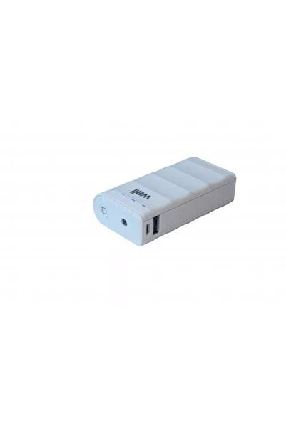 Well Portable USB battery powerbank 4000mAh 1A white
