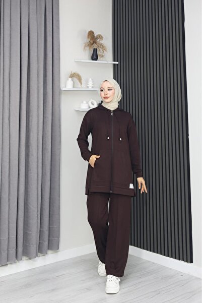 GÖZDE GİYİM Modal Double Suit with Hood