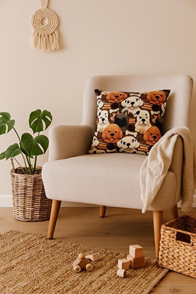 bufidik Husă de pernă pentru copii și bebeluși cu model de câini drăguți și e...