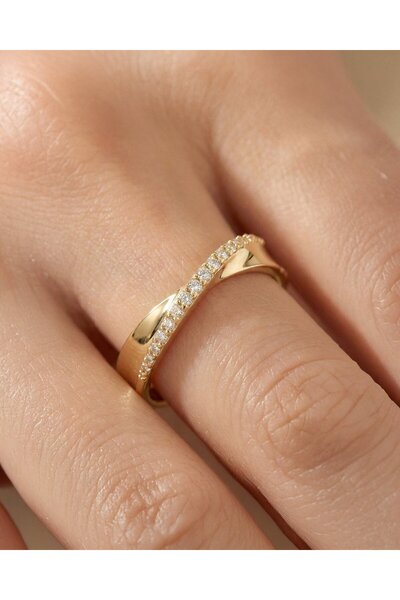 İNDİGO TAKI Ahenk 14 Ayar Altın Yüzük