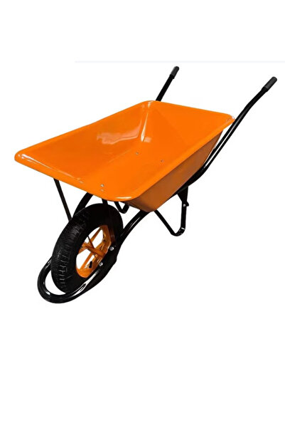 MN BUILDING عربة يدوية شديدة التحمل، إطار فولاذي، صينية عميقة، مقابض مانعة لل...