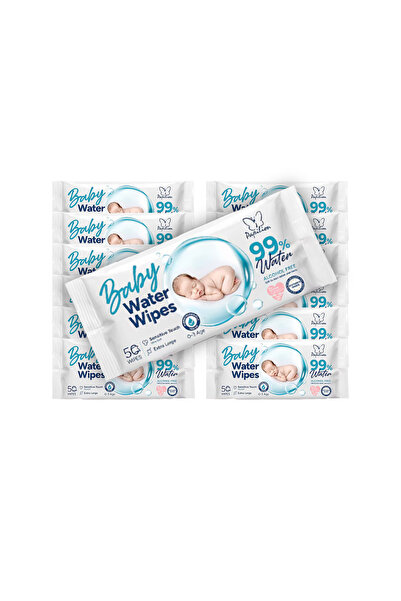 Papilion Baby Water Wipes %99 Saf Su İçeren Bebek Islak Havlu 12x50 - 600 Yap...