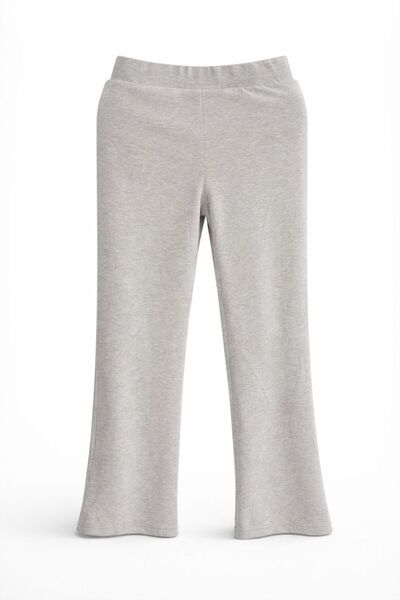 Sctwo2 Καφέ γυναικείο παντελόνι φόρμας με ελαστική μέση και φαρδιά μπατζάκια,...