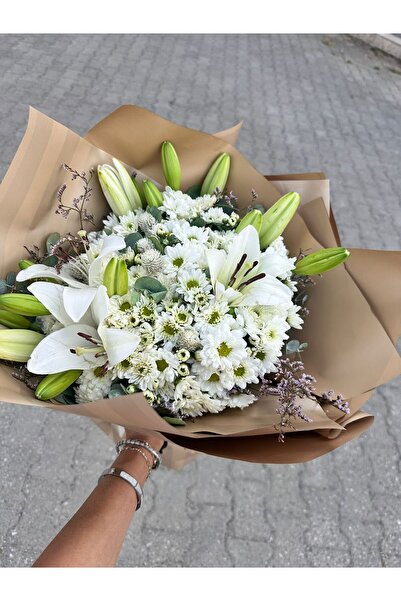 fidanova papatya buketi lilyumlu, miss kokulu