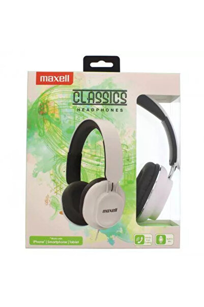 Maxell Casti clasice alb stereo cu fir