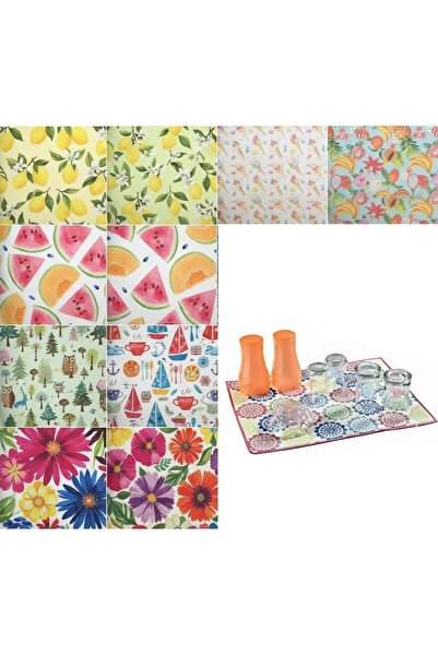 Ethab Ticaret 10 Pieces of Microfiber Drying Dishcloth Countertop Mat