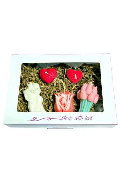 Fresh Candles Gift Set model A2 with 5 scented candles, 400g
