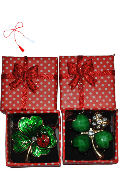 LOL Set Mărțișoare – 2 Broșe din Metal, Design Elegant