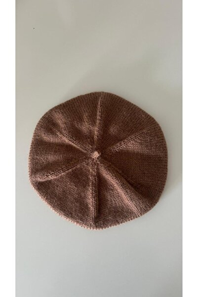POFUDUK Hand Knitted Painter Beret Hat Pfdkb2 Light Brown