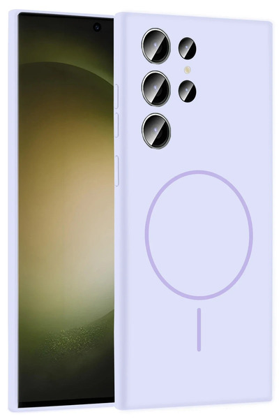 Shauan غطاء حماية لهاتف سامسونج جالاكسي S23 الترا من جولي ماجسيف - أرجواني 12...