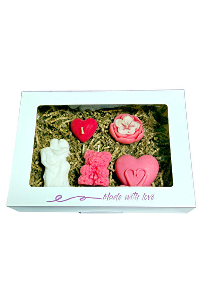 Fresh Candles Gift Set model A1 with 5 scented candles, 400g
