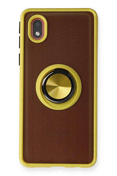 BSN STİL Bsnshop for Samsung Galaxy A01 Core Case Montreal Ringed Silicone Co...