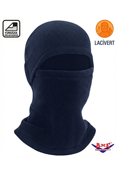AXE SPORTSWEAR Unisex Navy Blue Winter Thermal Fleece Balaclava Ski Motorcycl...