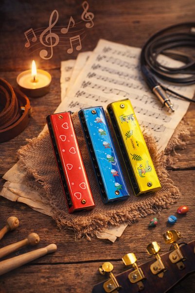 seymen bıçakçılık Colorful Harmonica for Children – Educational Wind Musical ...