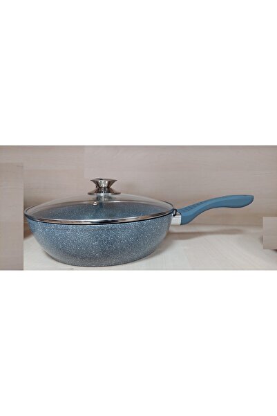 Swan Granite Frying Pan with Lid, Diameter 28 cm