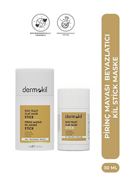 Dermokil Pirinç Mayası Beyazlatıcı Stick Kil Maskesi 30 g