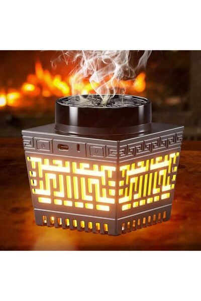 GENERAL بخور عربي كهربائي مع مكبر صوت للقرآن الكريم وجهاز تحكم عن بعد وتطبيق