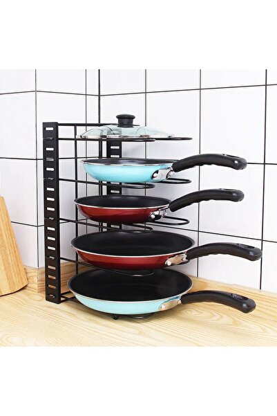 OEM Organizer stand for storing pans, lids, 25.5 x 20.5 x 38 cm, black, metal